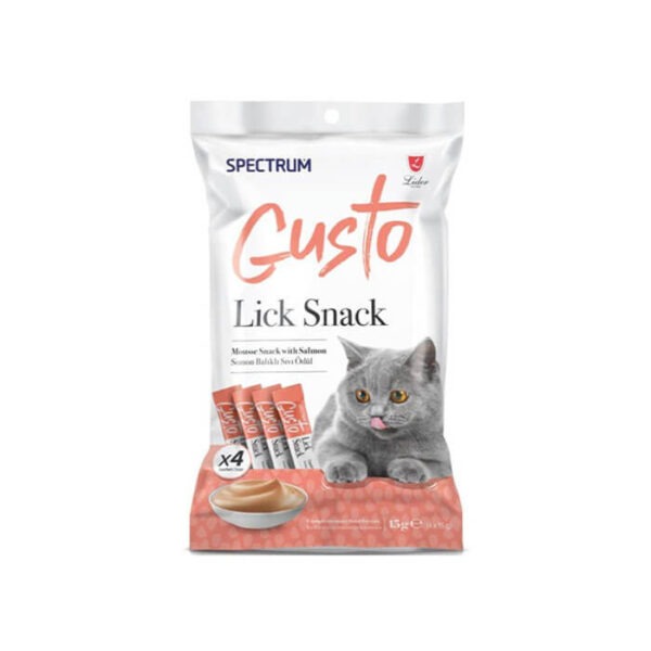 Spectrum Gusto Lick Snack Somon Sıvı Kedi Ödülü 4x15 Gr